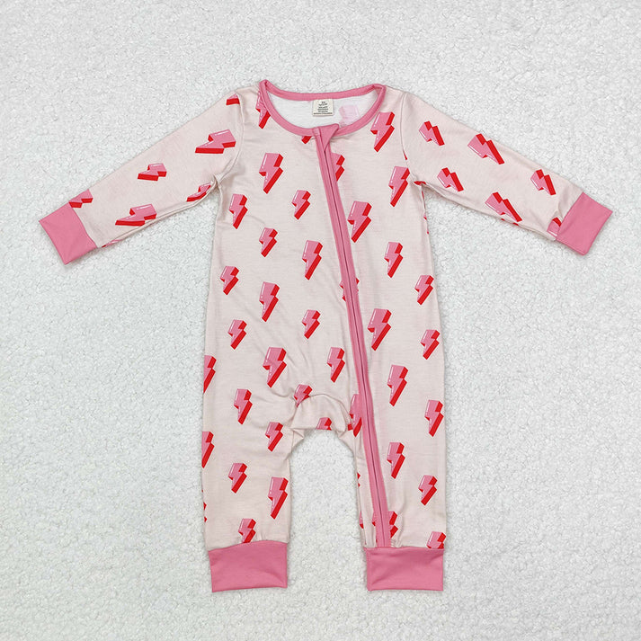 RTS NO MOQ  Baby Infant Boys Girls Western Bamboo Zip Rompers
