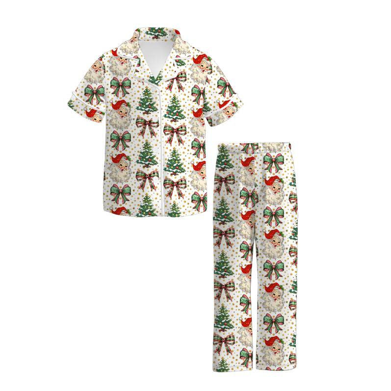 Custom moq 3 eta 7/8week moq 5 eta /4/5week baby girl clothes Christmas short Sleeve pants sets