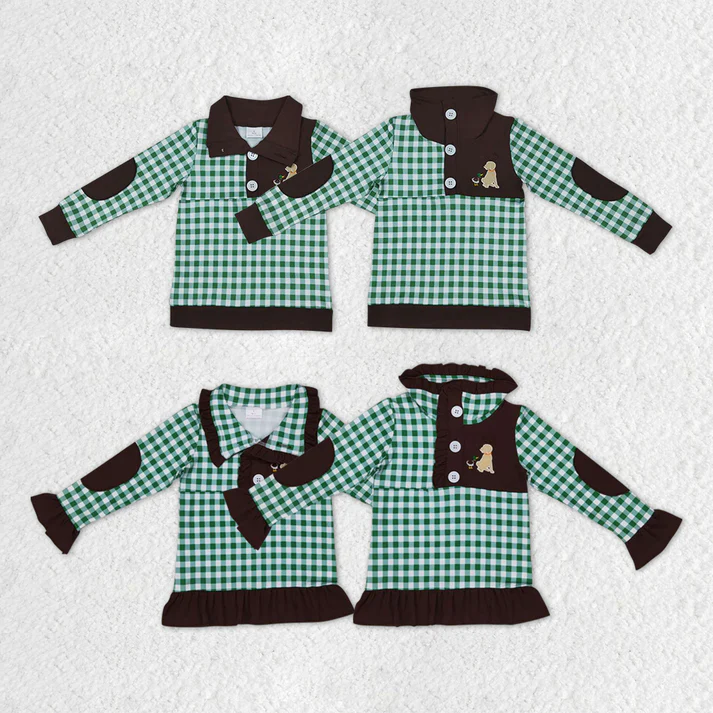RTS NO MOQ Baby kid Puppy Duck pullover long sleeve top