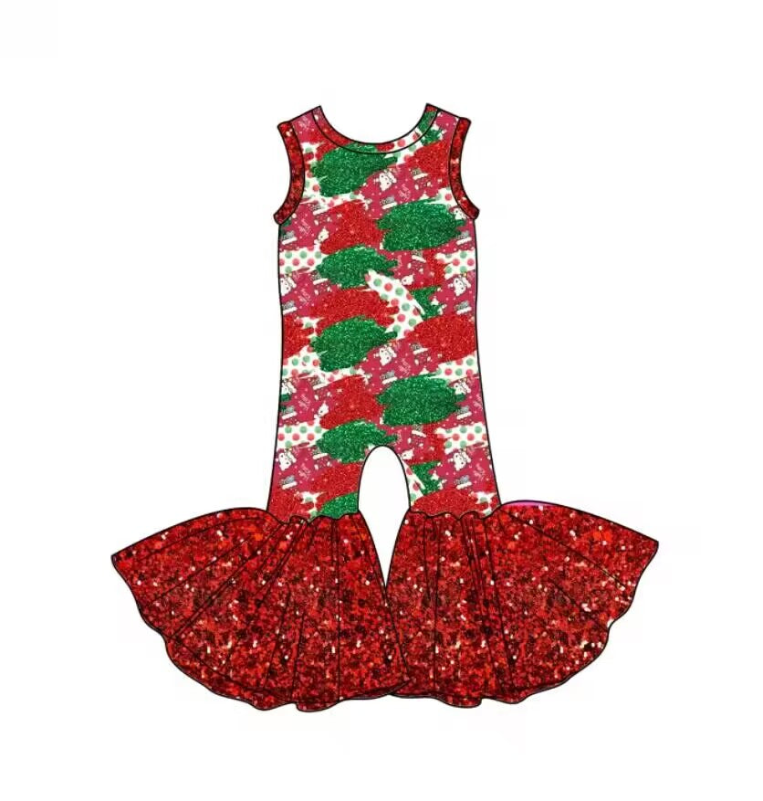 custom moq 5 eta 6-7weeks baby girls clothes red sleeveless Summer jumpsuit