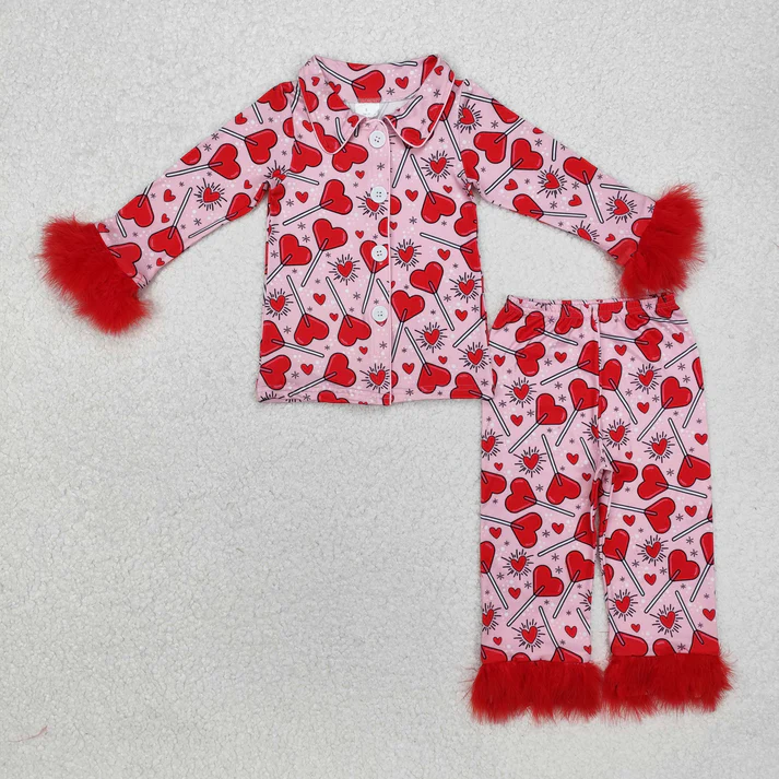 RTS NO MOQ Sibling baby girl clothes boot bow love Plush long sleeve pants Sets