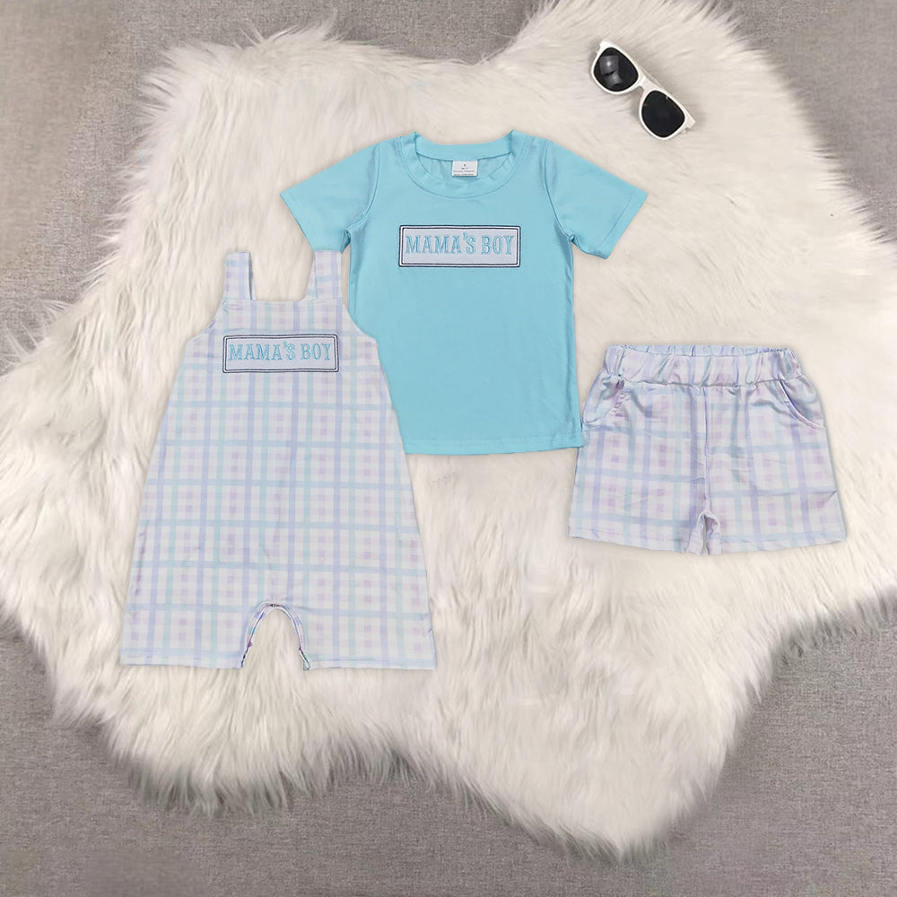 RTS Boys and girls Embroidered Short Sleeve Shorts sets rompers