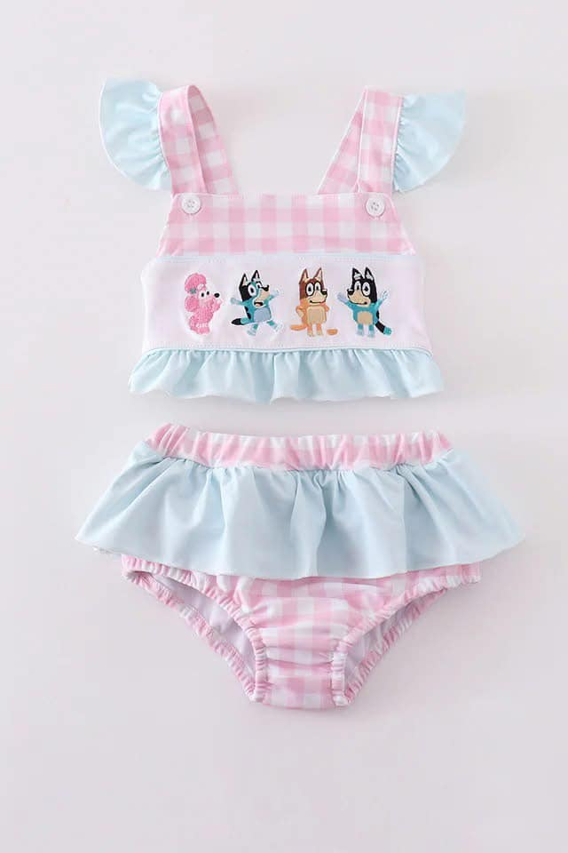 Custom moq 3 eta 7/8week moq 5 eta /4/5week baby girl clothes floral swimsuits