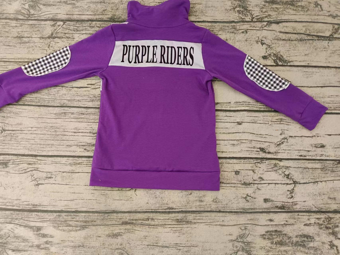 Boys purple long sleeve purpleriders top moq 5