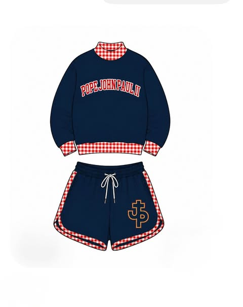custom moq 5 mix size AITOLY02 Baby Kids Red Plaid Print Long Sleeve Crew Neck Top Elastic Waist Casual Shorts Set