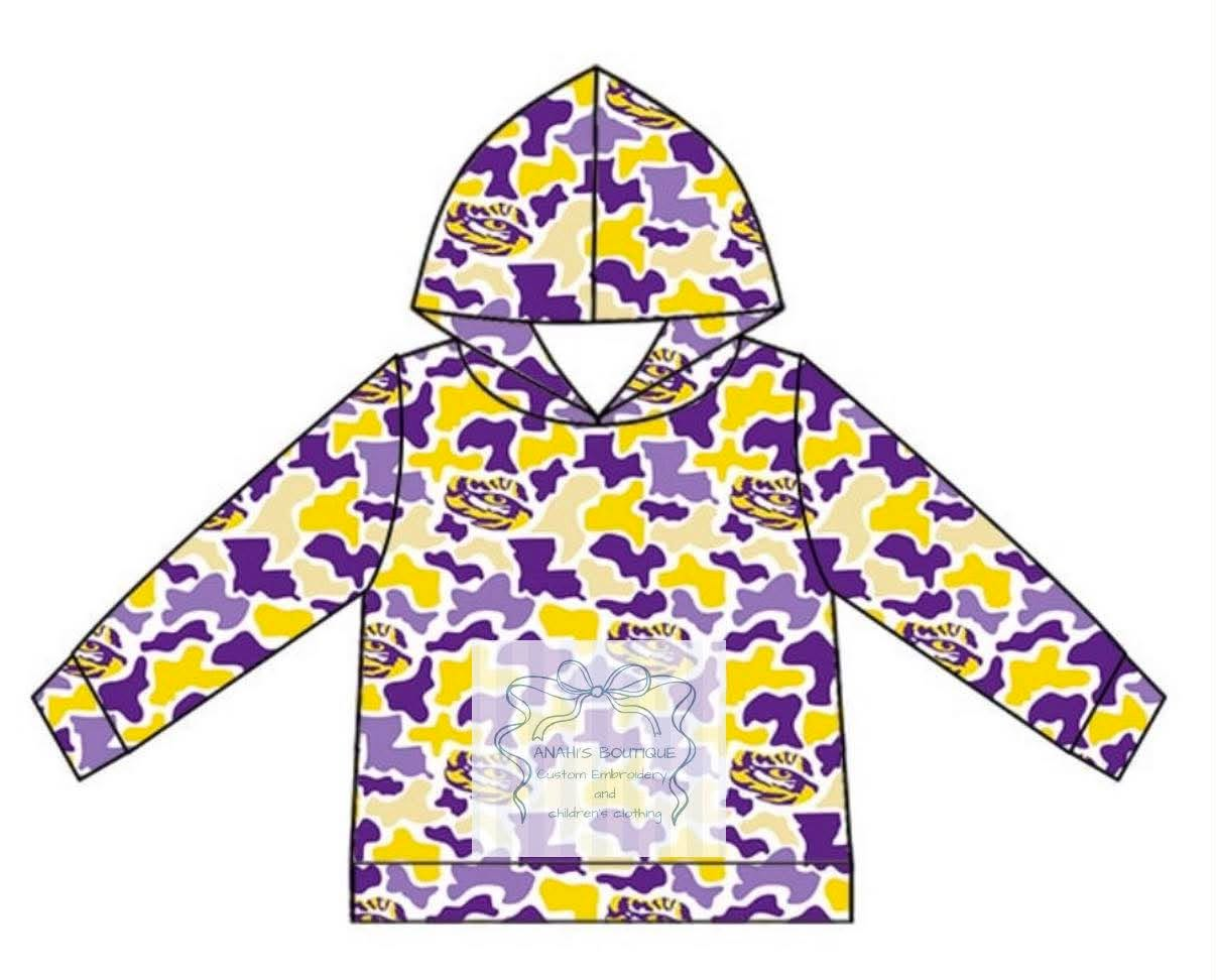 custom moq 5 mix size AITOLY02KIDS03 Baby Boys Camo Sleeveless Hooded Hoodie Tops Team Button Polo Shirts Top Shorts