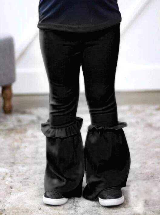 Girls black long pants milk silk moq 5