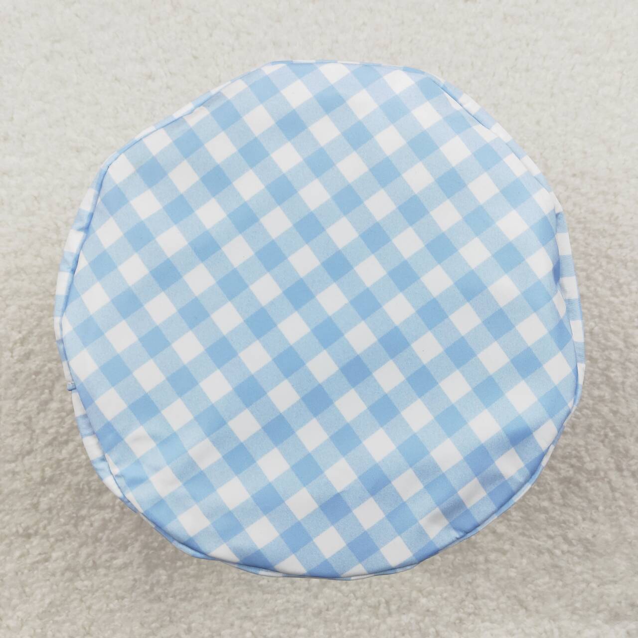 RTS NO MOQ ETA 5/7days Arrived BA0161 Colorful rabbit blue and white plaid bucket bag