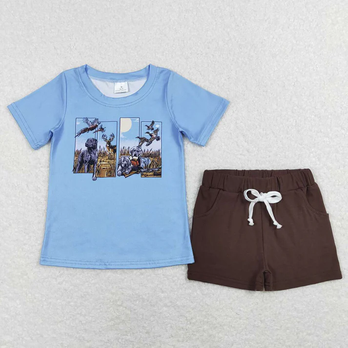 RTS Boys duck short sleeve shorts suit