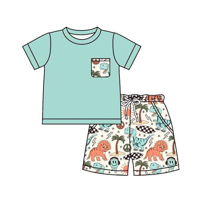 Dinosaur blue suit
