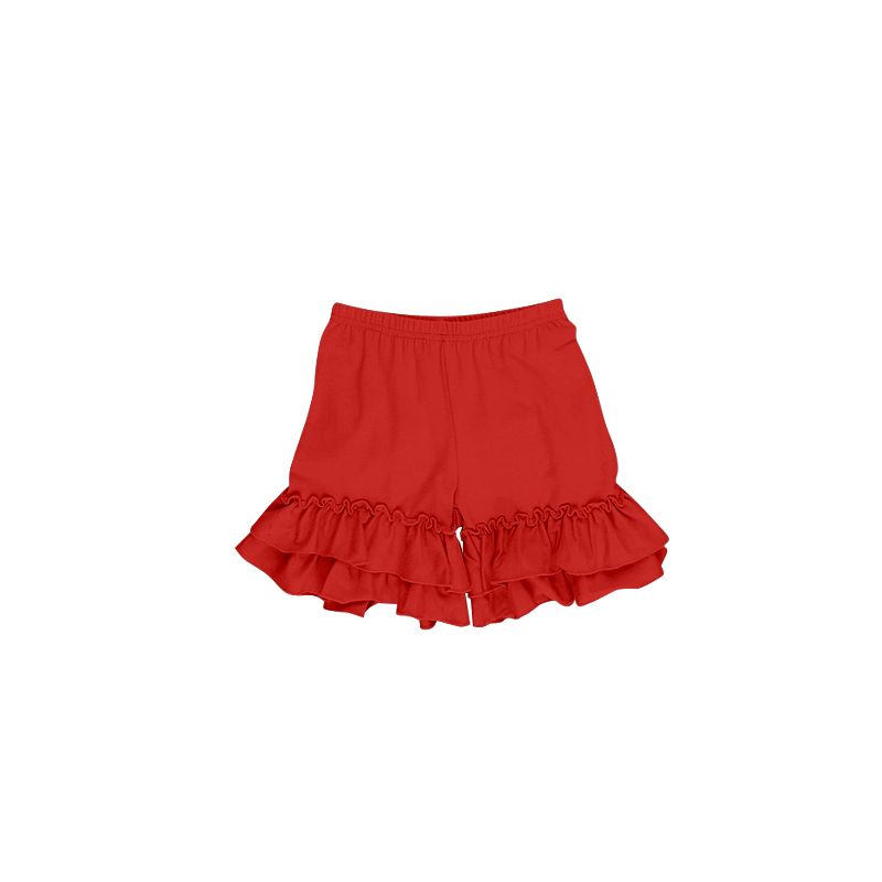Red summer shorts