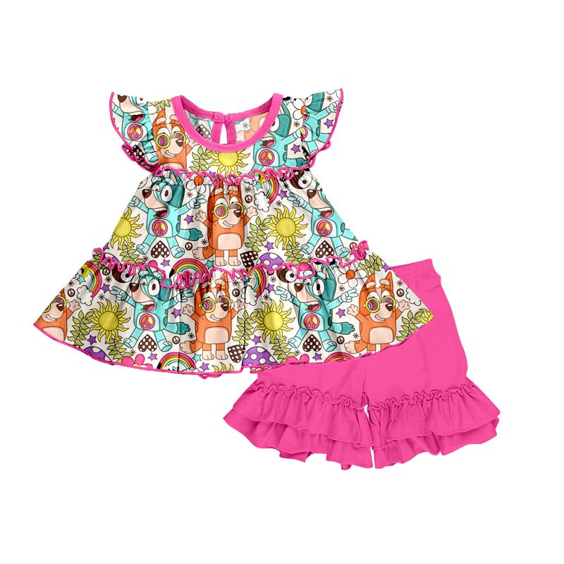 Pink girl kids suit