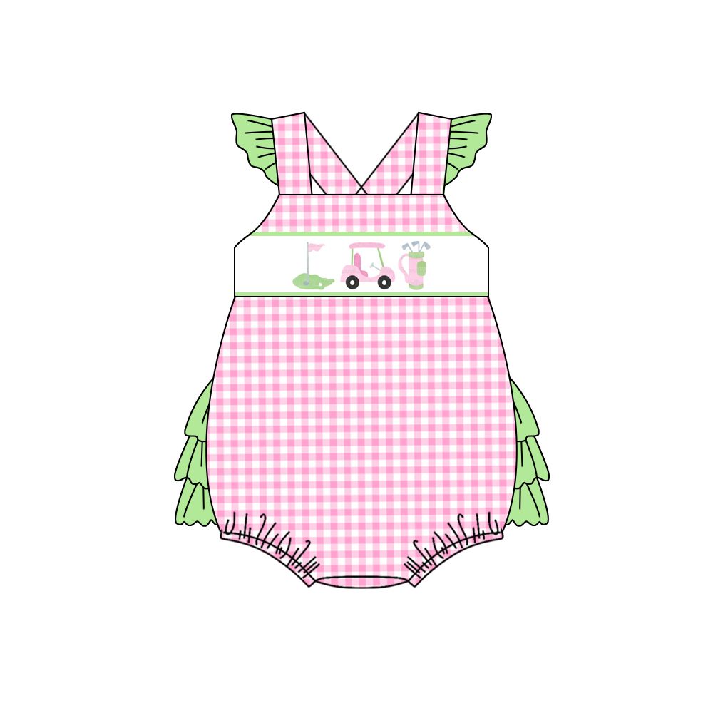 summer girl's romper