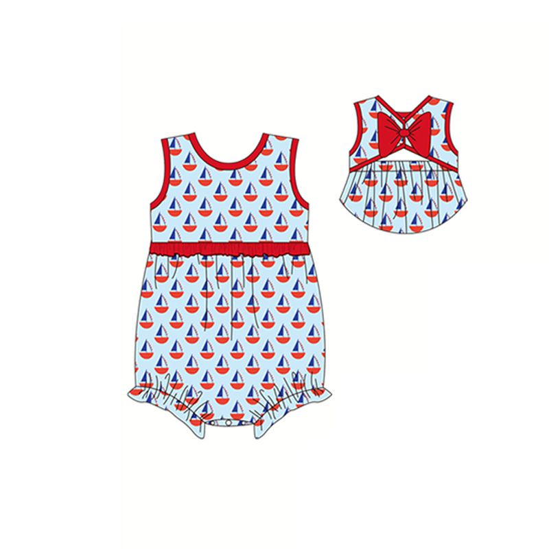 sailing summer rompers