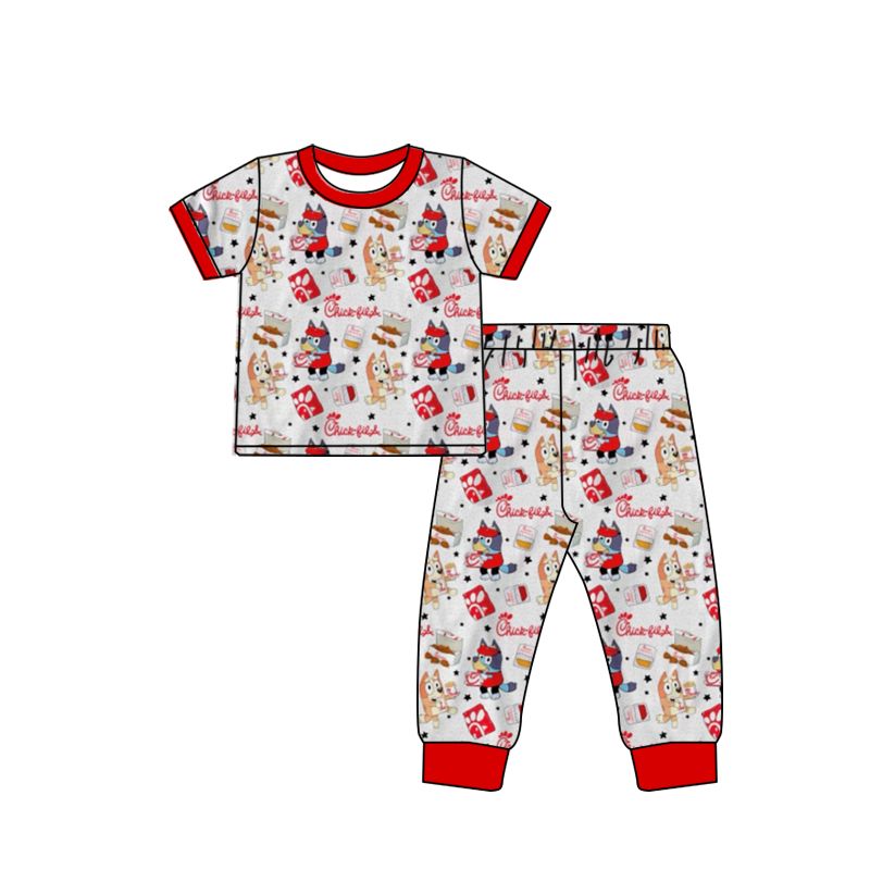 red boys romper