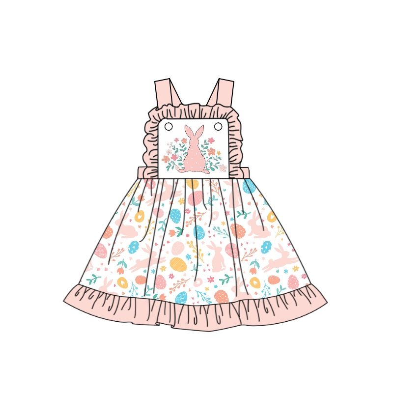 pre order milk silk pink  easter dress