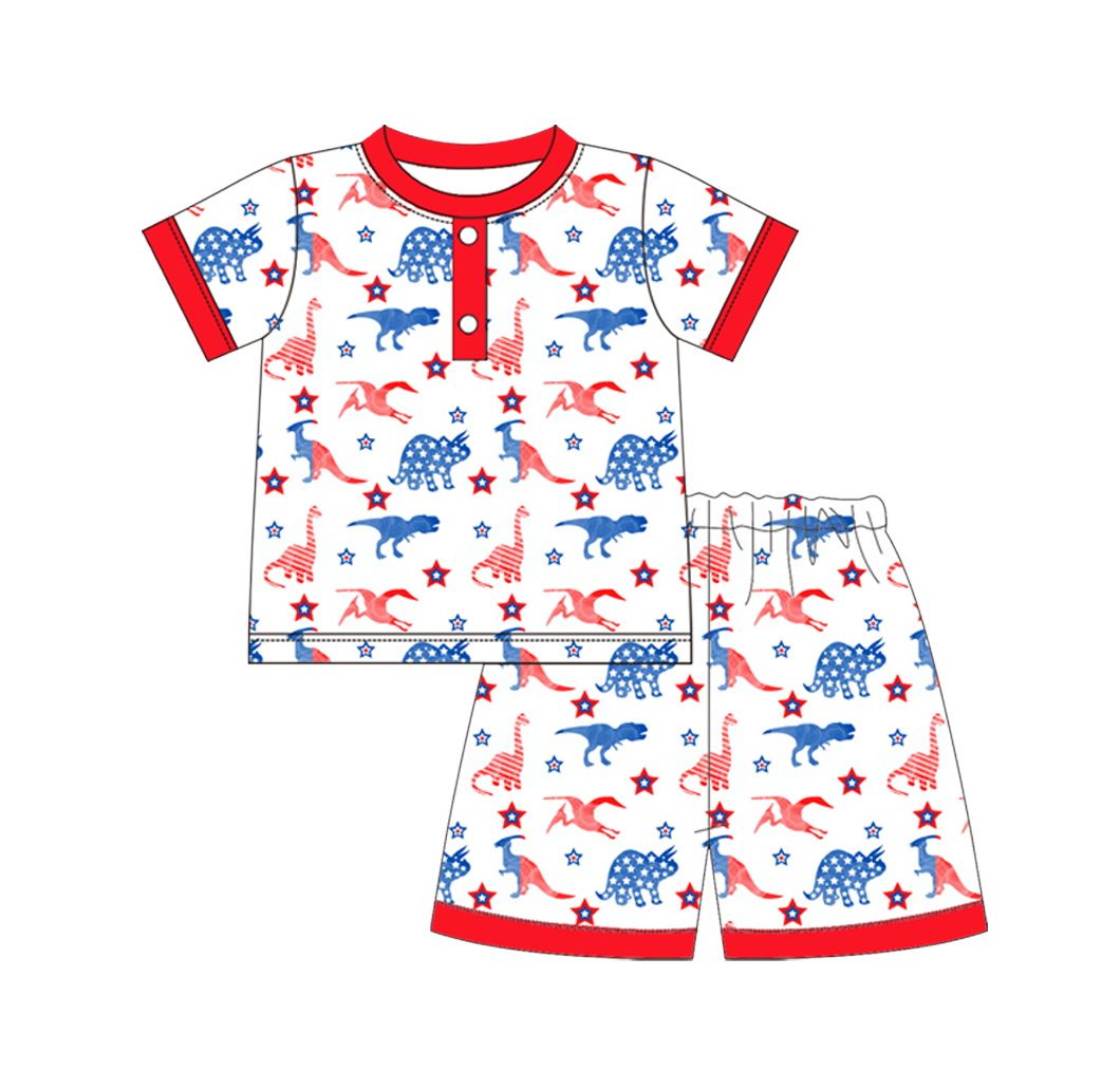 Dinosaur red boys outfits