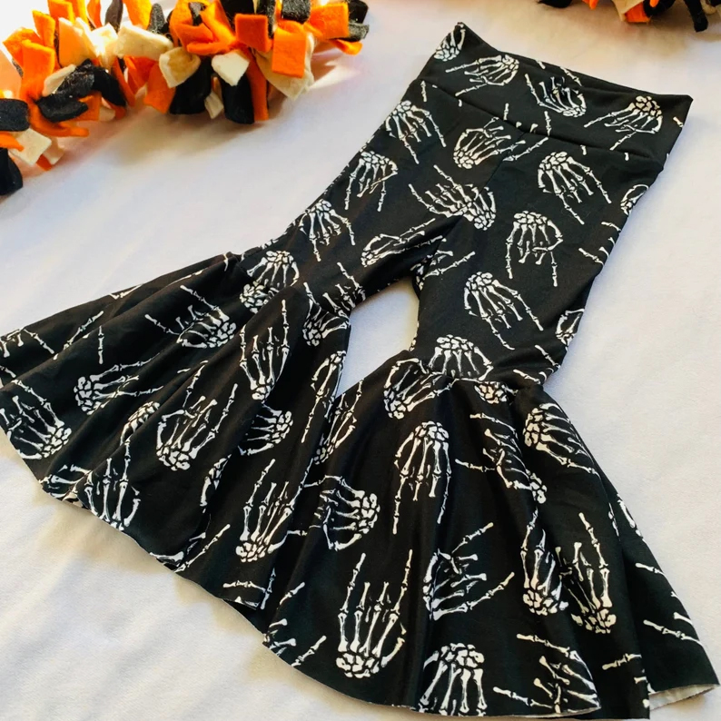 Skeleton Hands Black Trousers