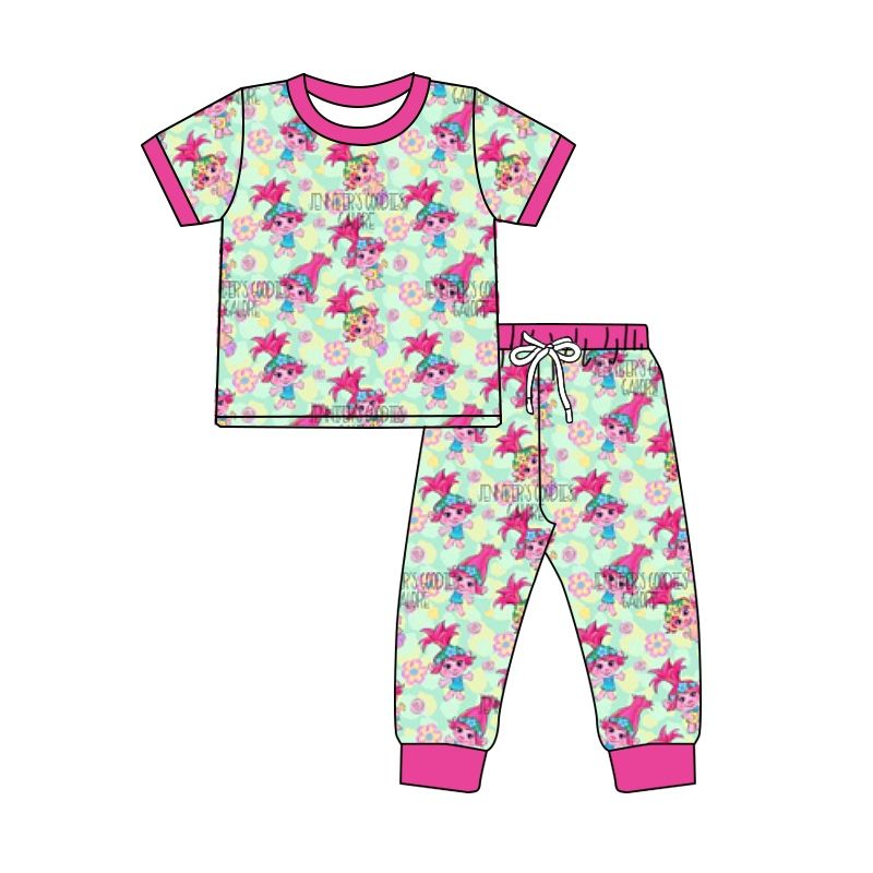 Girls pink pajama set