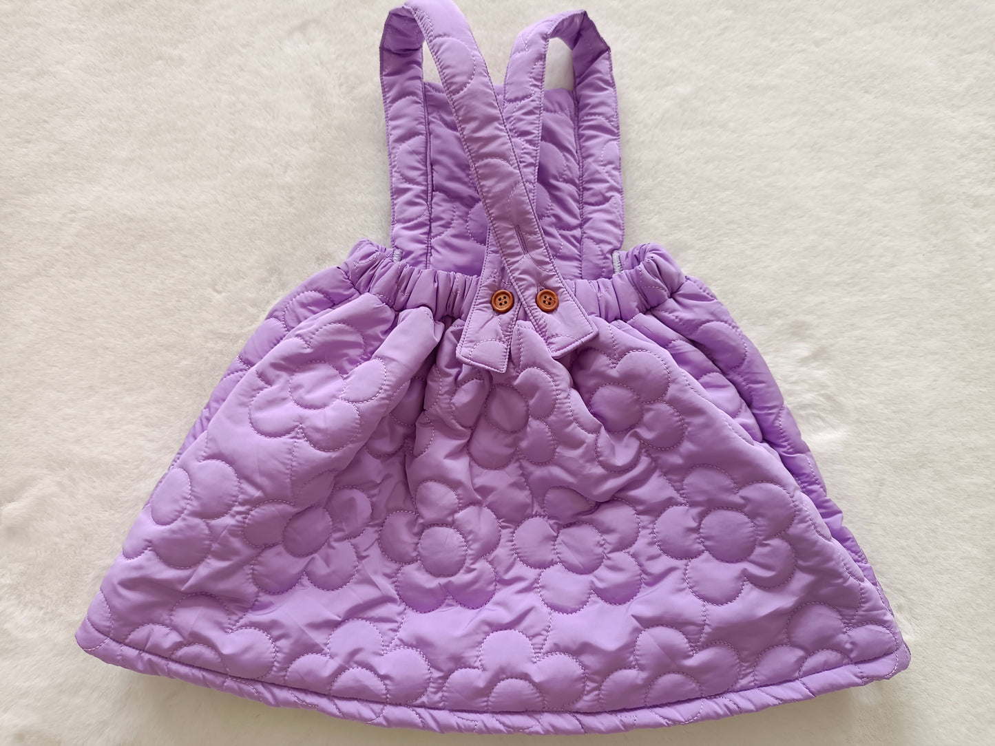 Love Purple Thin Cotton Suspender Dress