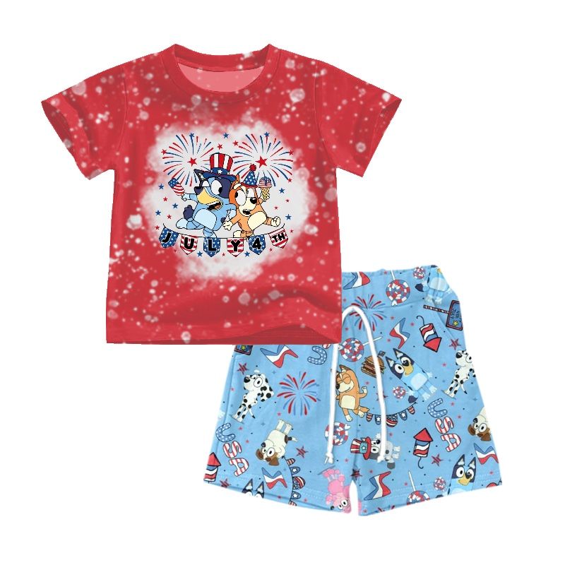 red july 4th boys sets