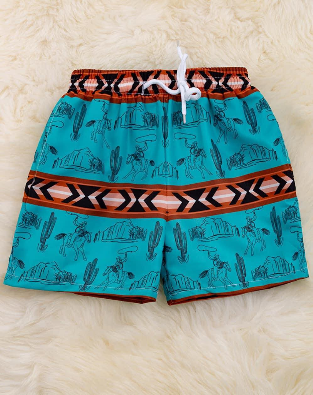 Geometric summer shorts