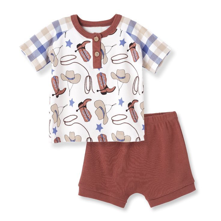 Western shoes hat boy's suit