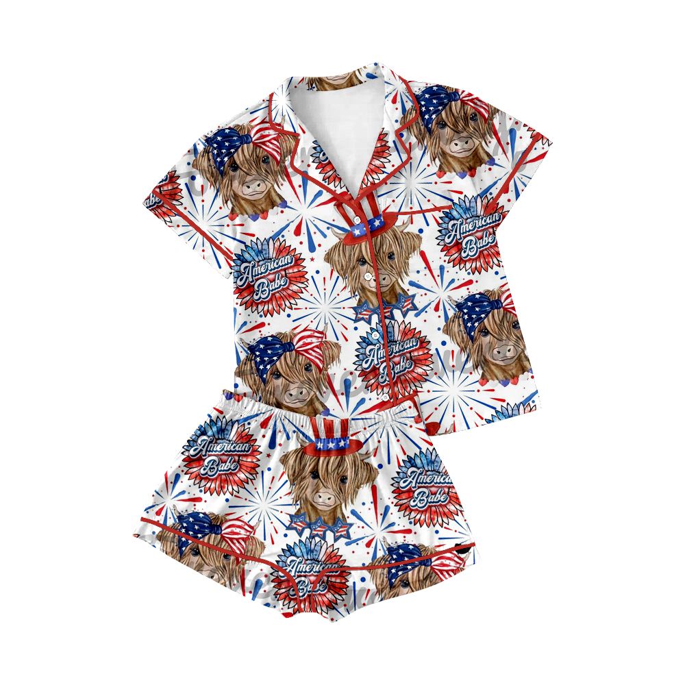 National Day, July 4th Bull Boy's Pajamas