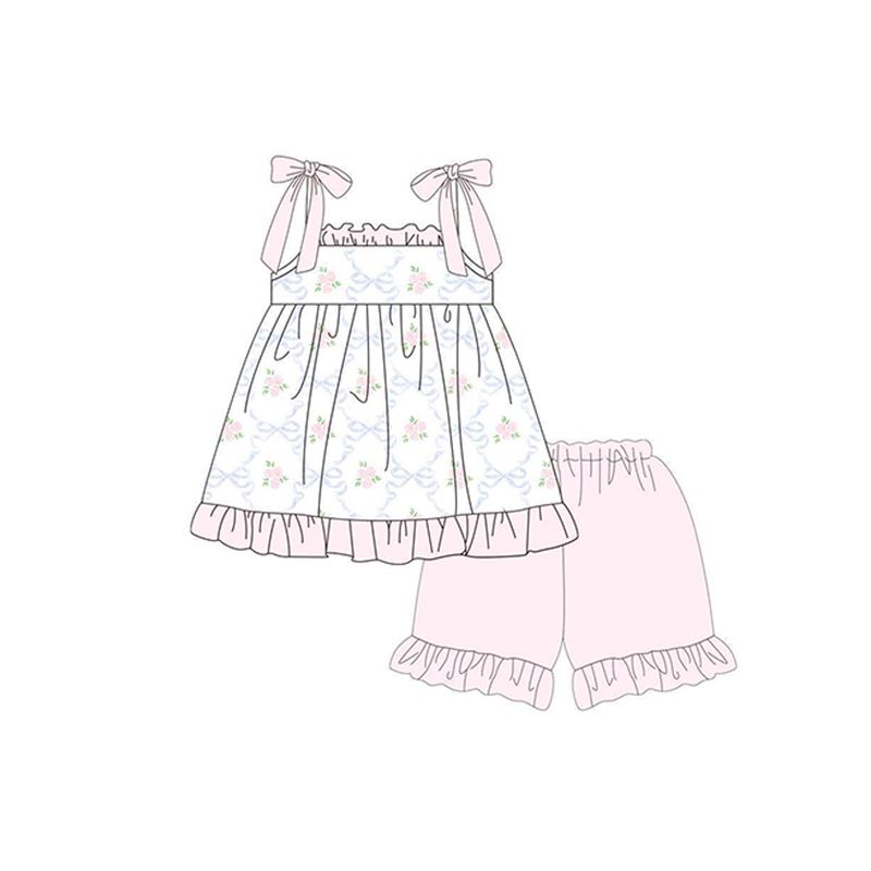 suspender girl suit