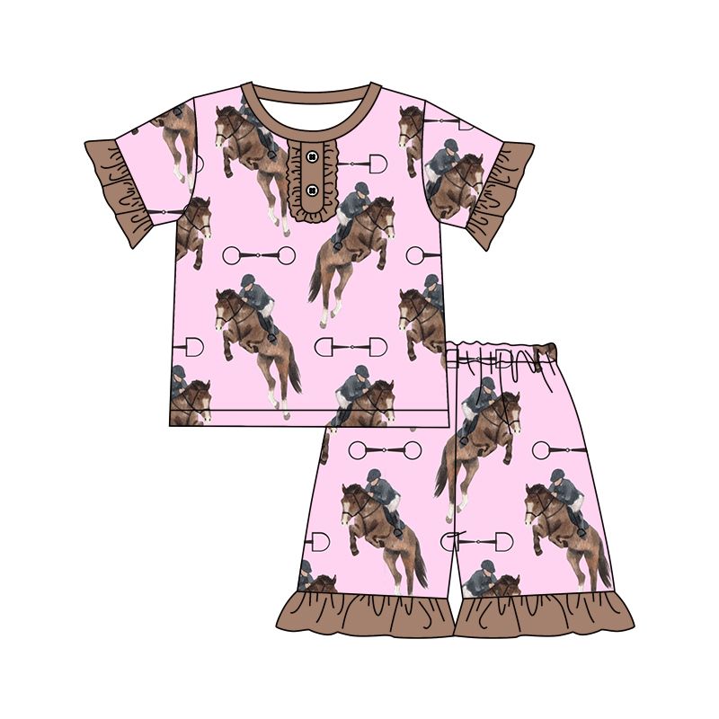 Riding Western Girls Pajama Set