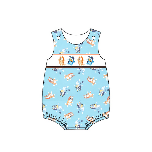 blue romper