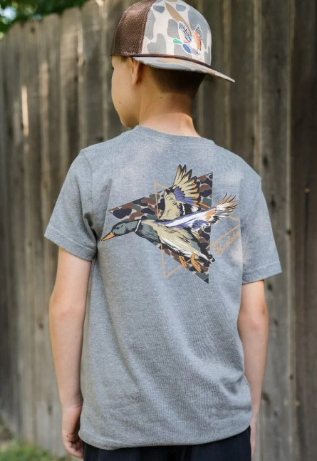 Gray duck boy's top