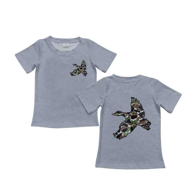 Gray duck boy's top