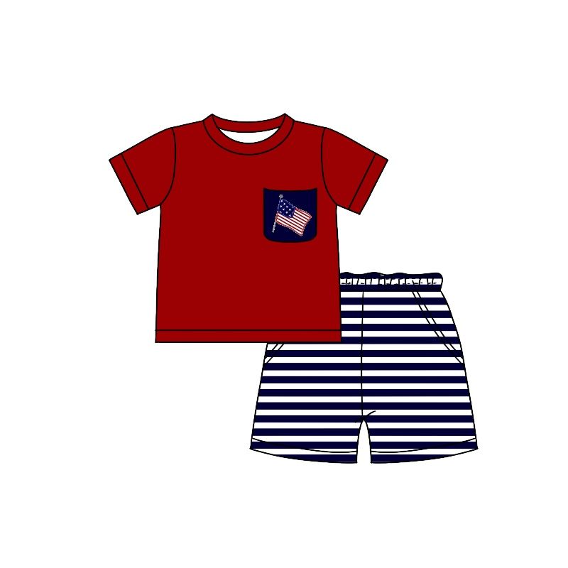 red flag stripe set