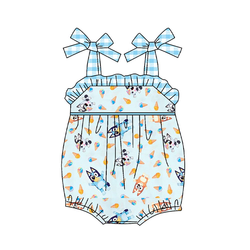summer girl's romper