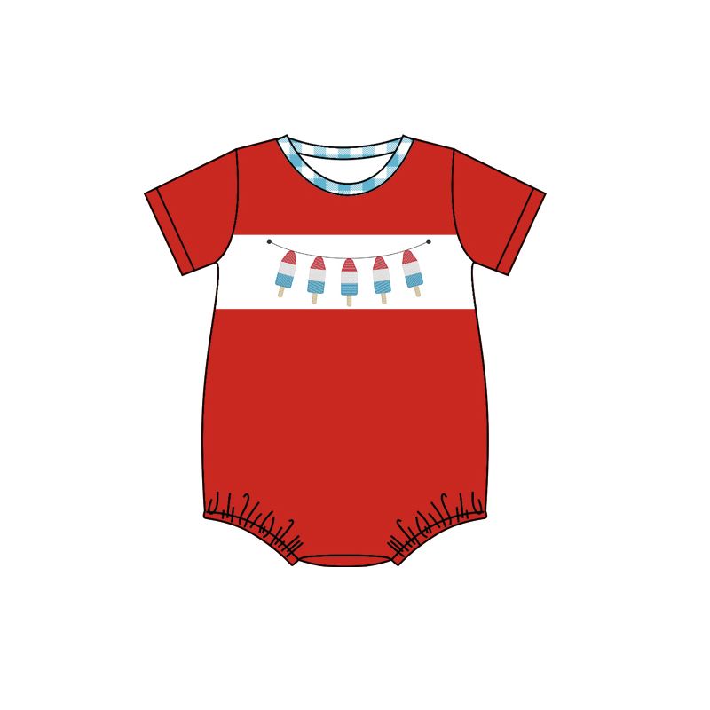 Snowflake Summer Boys Romper Suit