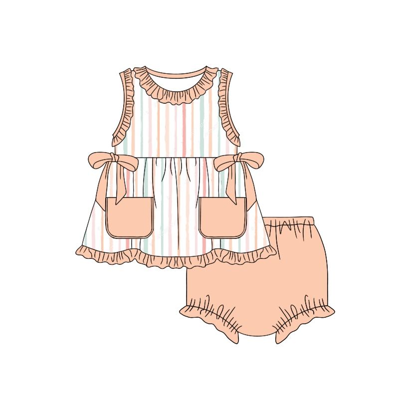 striped pocket set