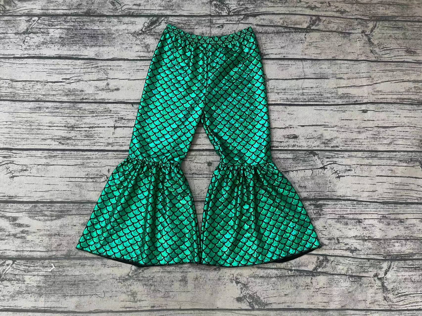 Green Fishscale Trousers