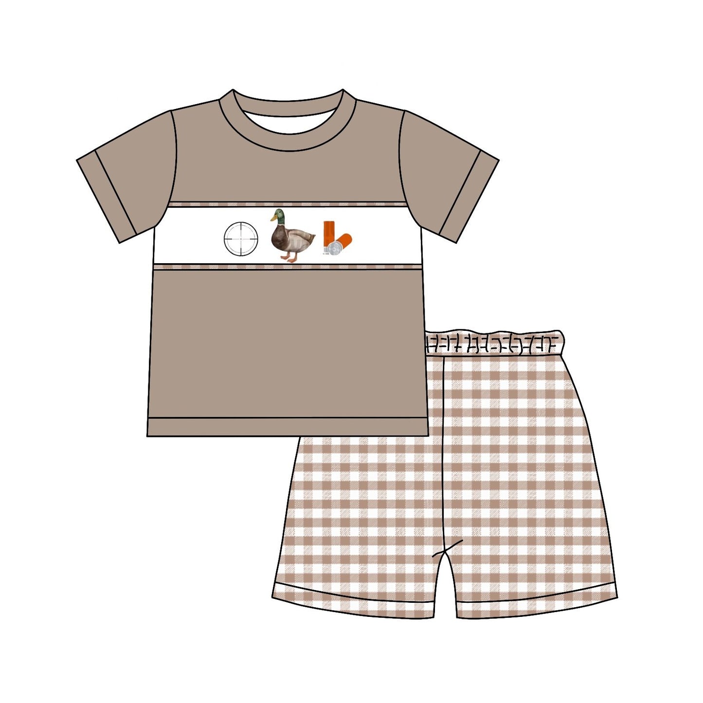 duck brown suit