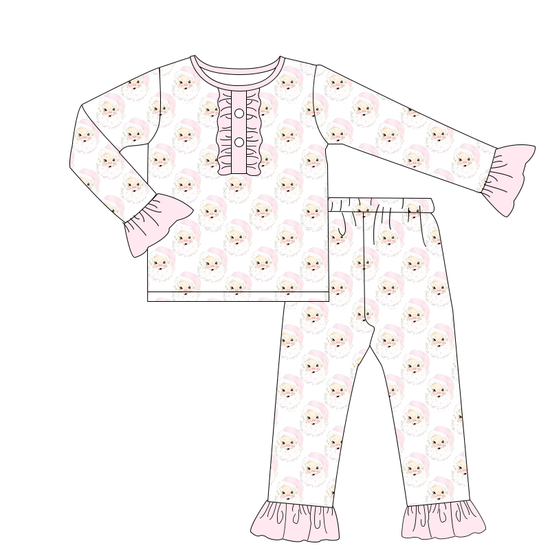 Santa Claus Powder White Lace Long Sleeve Trouser Suit