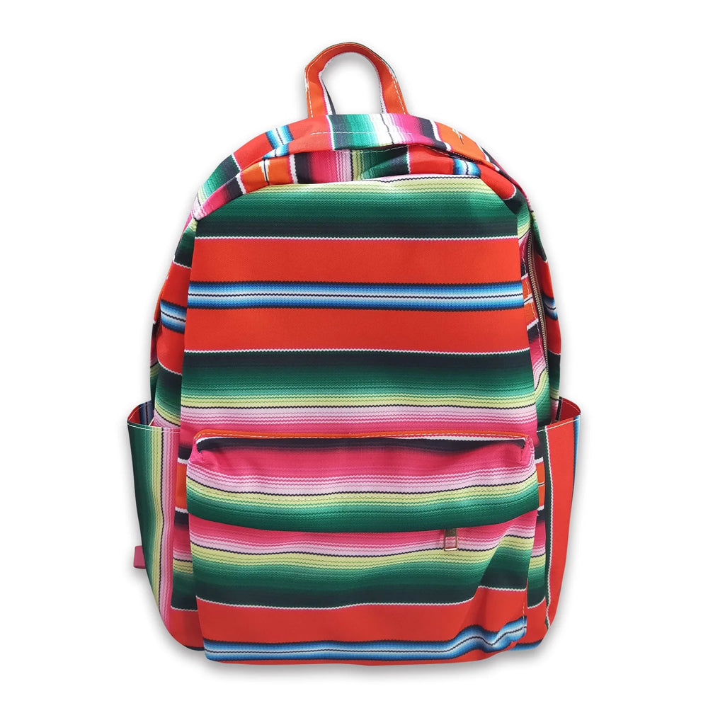RTS NO MOQ Sibling Bags Toddler Kids Stripe Print Back To School Backpack