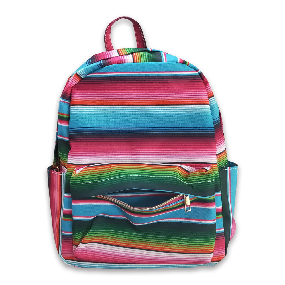 RTS NO MOQ Sibling Bags Toddler Kids Stripe Print Back To School Backpack