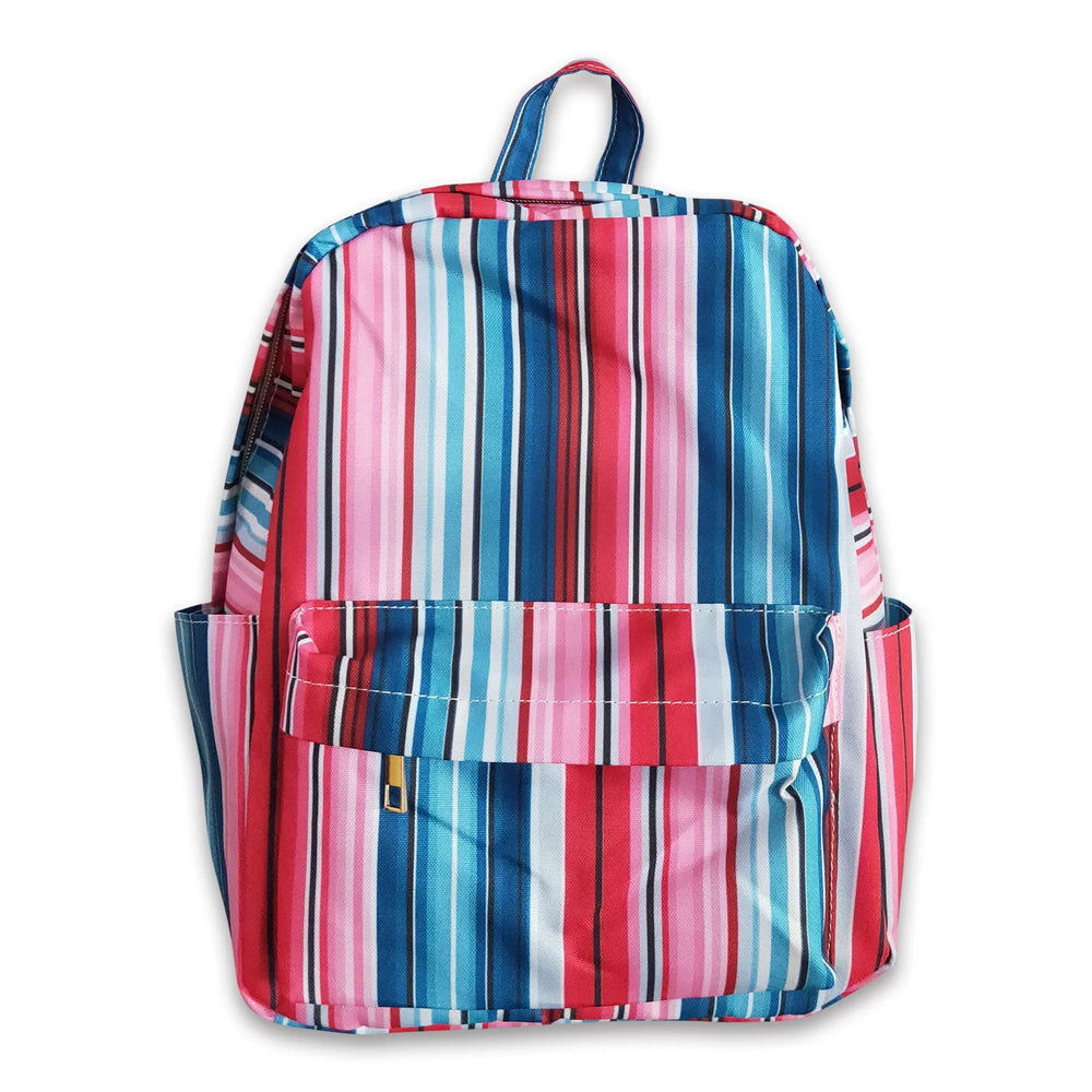 RTS NO MOQ Sibling Bags Toddler Kids Stripe Print Back To School Backpack