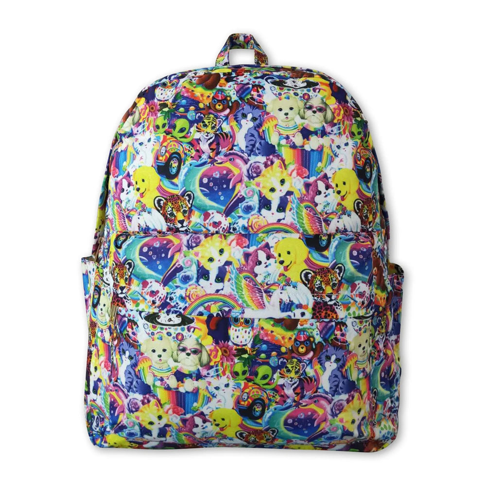 RTS NO MOQ Sibling milk silk Cute Clothes Baby Kids Print Backpacks And Lunch Boxes