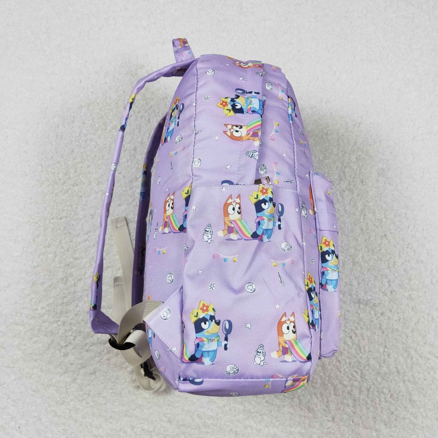 BA0058 dog purple shoulder bag