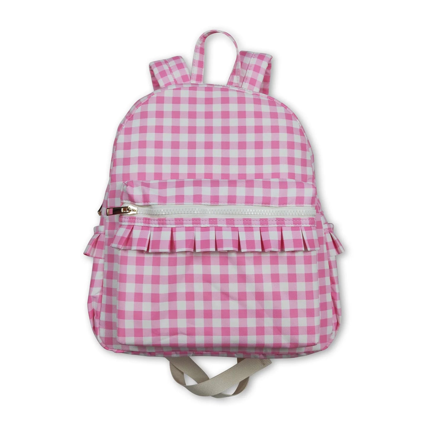 RTS NO MOQ Sibling milk silk Baby Girls Floral Print Adjustable Strap Lightweight Backpack Bags