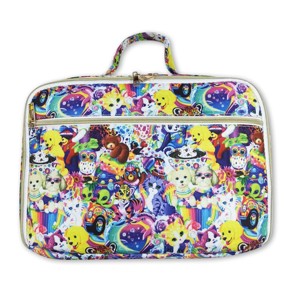 RTS NO MOQ Sibling milk silk Cute Clothes Baby Kids Print Backpacks And Lunch Boxes