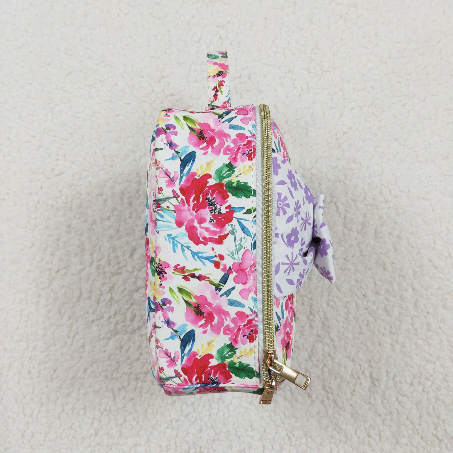 RTS NO MOQ baby girl clothes floral Backpack and lunch box
