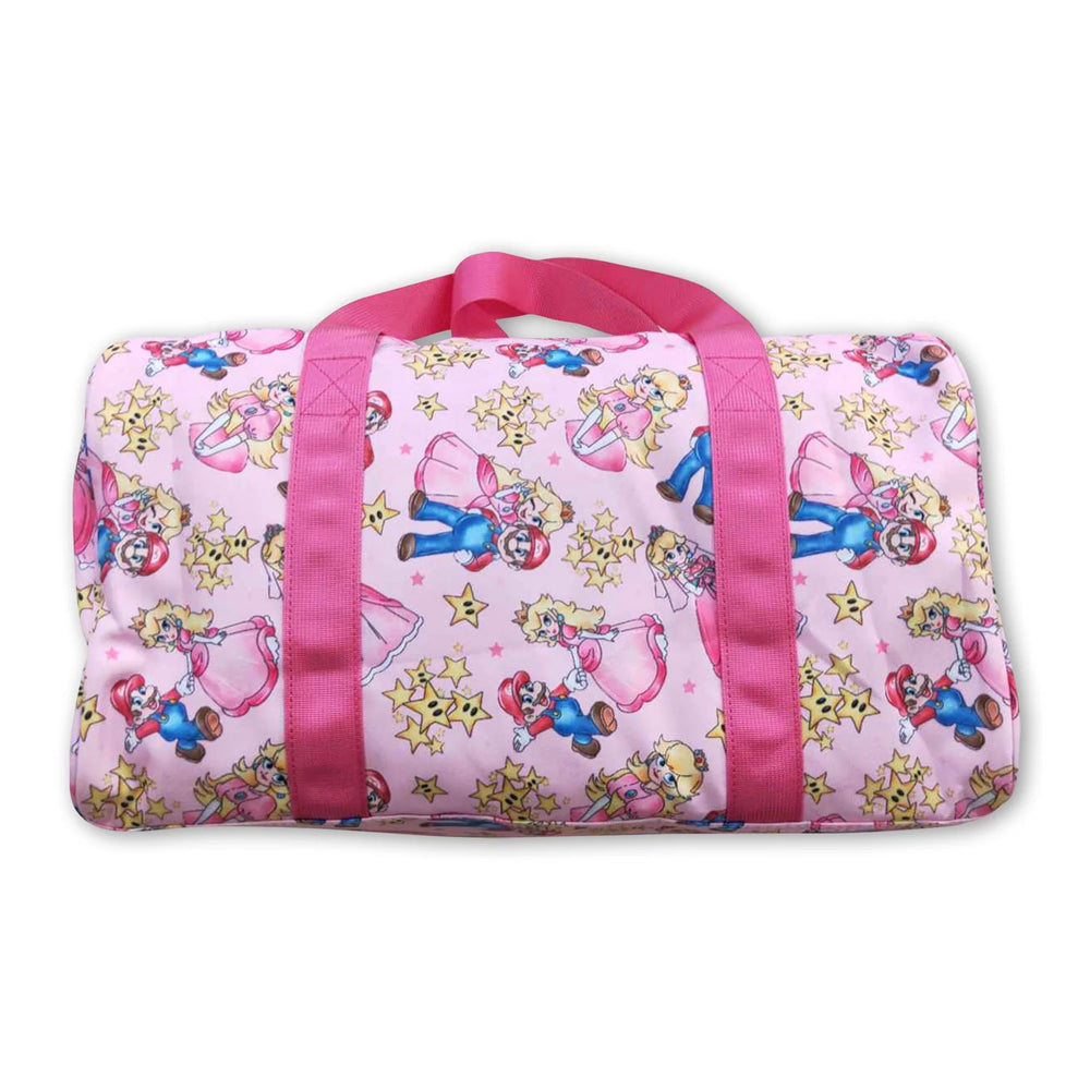 RTS NO MOQ Sibling milk silk Cute Clothes Baby Kids Print Strap Zip Backpack Bag