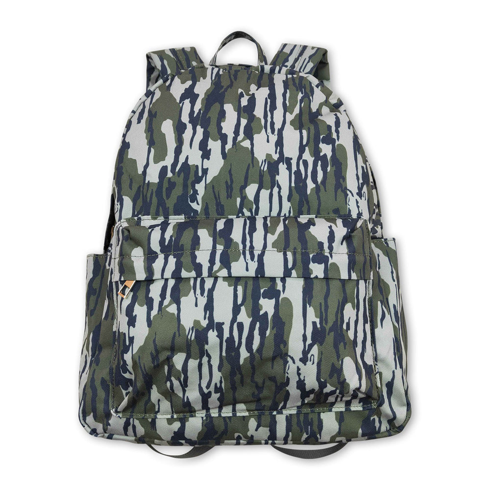 RTS NO MOQ Sibling milk silk Baby Kids Camo Print Backpacks Bags Boxes